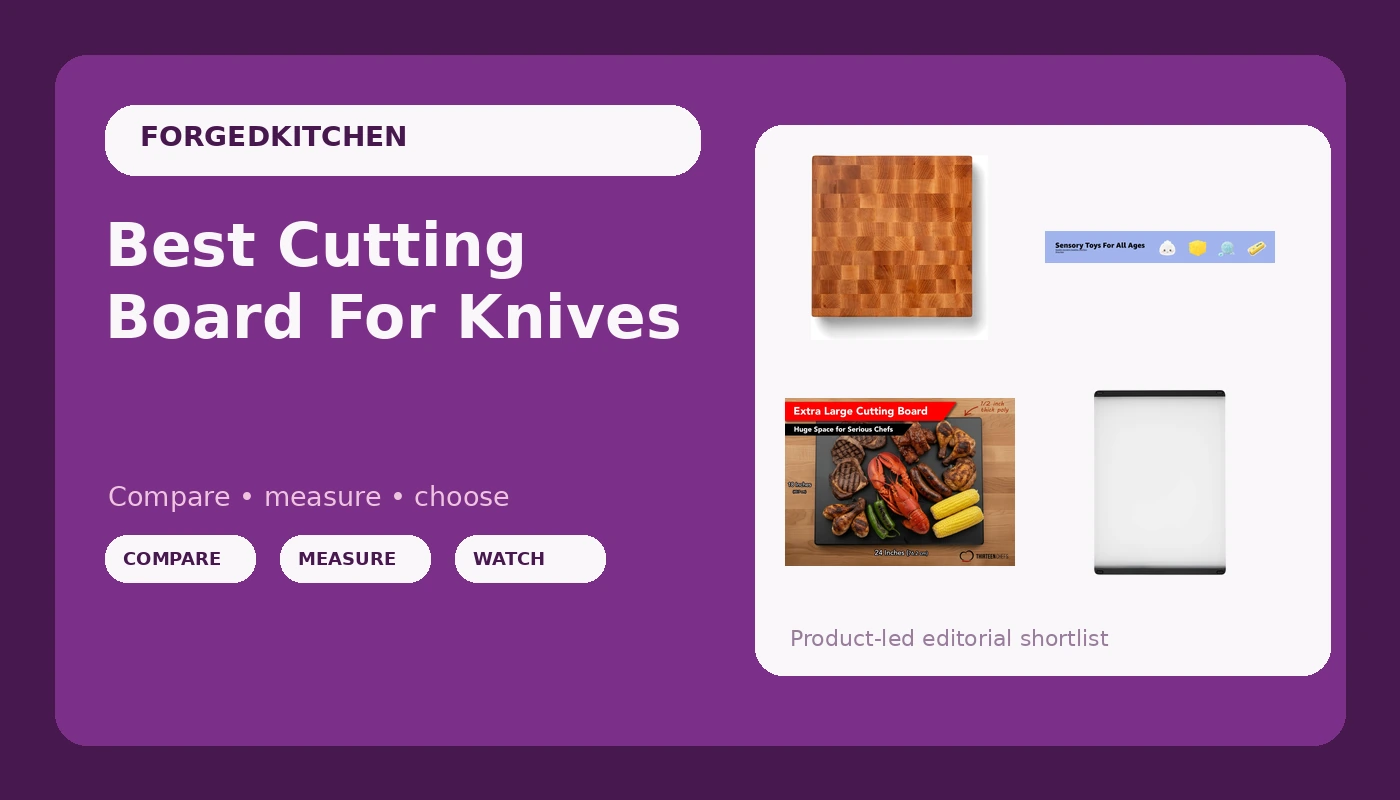 Best Cutting Board For Knives - Forged Kitchen review with measurements and honest opinion