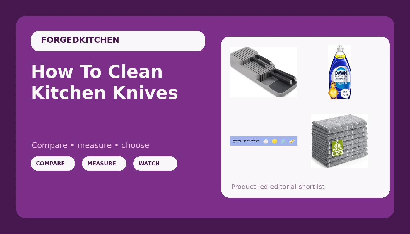 How To Clean Kitchen Knives - Forged Kitchen review with measurements and honest opinion