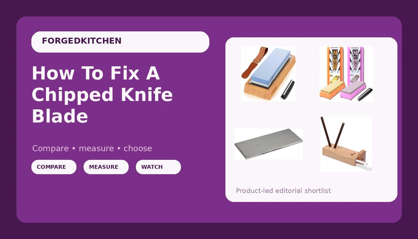 How To Fix A Chipped Knife Blade - Forged Kitchen review with measurements and honest opinion