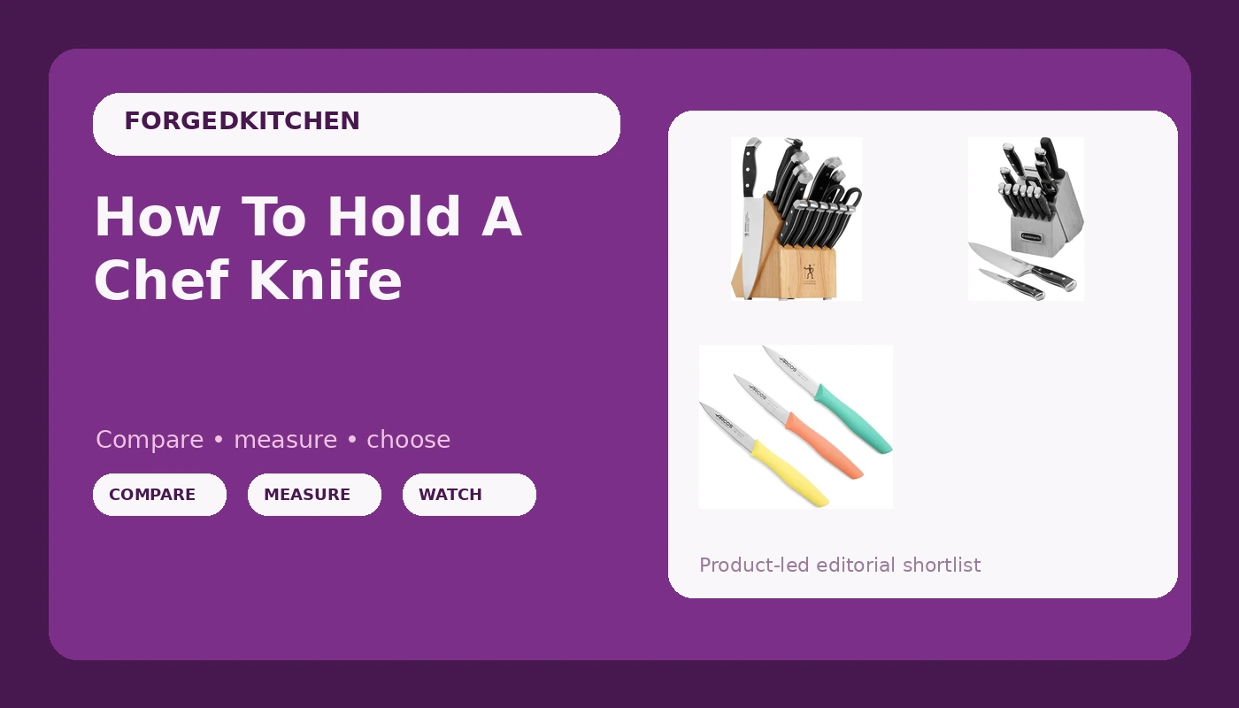 How To Hold A Chef Knife - Forged Kitchen review with measurements and honest opinion