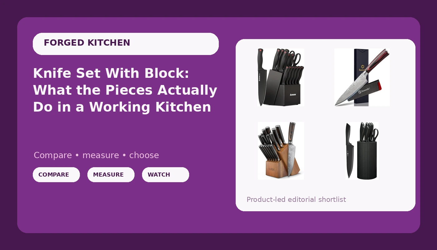 Knife Set With Block: What the Pieces Actually Do in a Working Kitchen