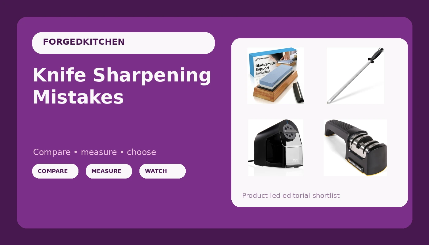 Knife Sharpening Mistakes - Forged Kitchen review with measurements and honest opinion